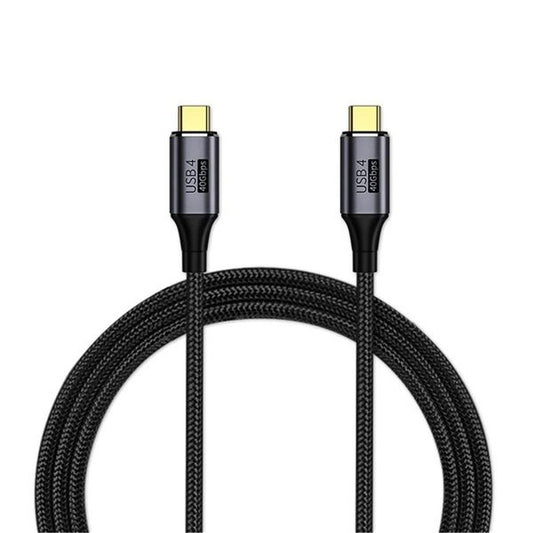 PREMIUMCORD Kábel USB 4 Gen3x2, Thunderbolt, 40Gbps, 8K@60Hz, 240W, C - C, M/M, 1,2m, fekete