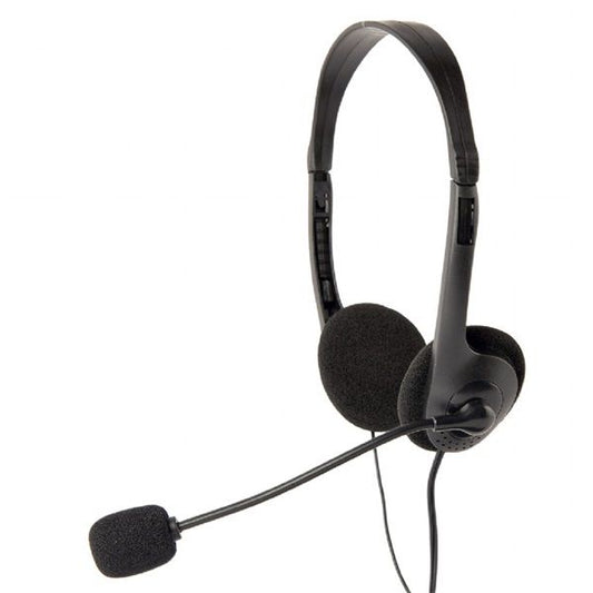 GEMBIRD Headset, Jack, Sztereó fejhallgató, Stereo Headset, fekete