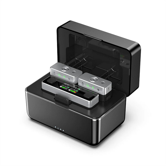 ULANZI AM18 U-mic 2.4GHz vezeték nélküli duális mikrofon szett, usb-a, usb-c, lightning csatlakozás