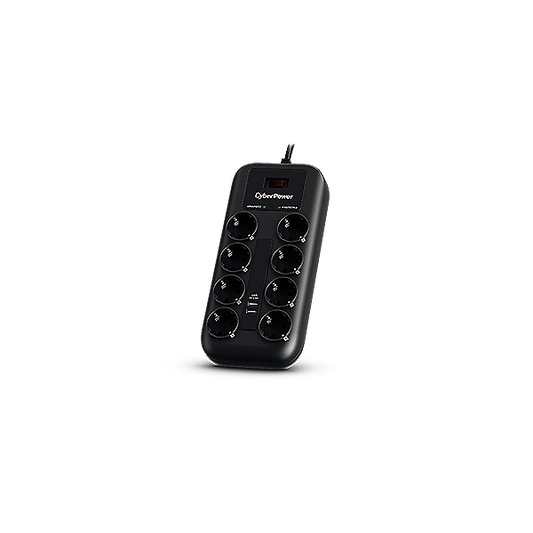 CYBERPOWER Túlfeszültségvédő 8x Schuko, 2x USB, 1,8m