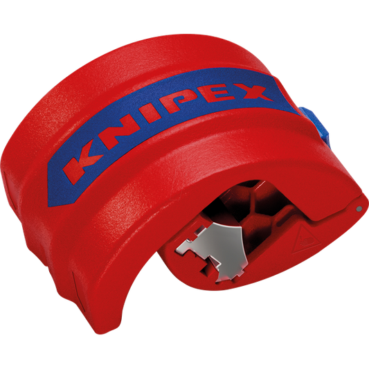 KNIPEX Csővágó műanyag csövekhez és szigetelő hüvelyekhez, 72 mm, O 20 – 50 mm, 90 22 10 BK