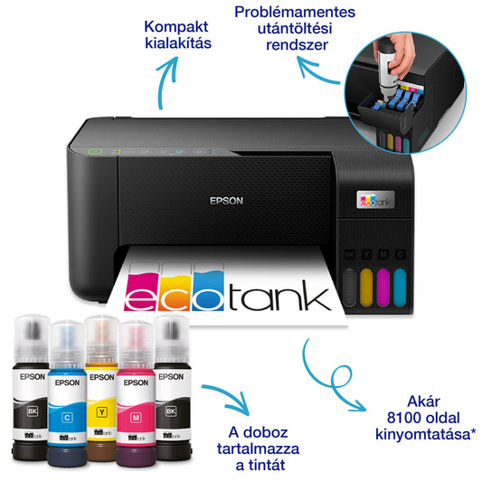 Epson EcoTank L3270 színes tintasugaras A4 MFP, WIFI