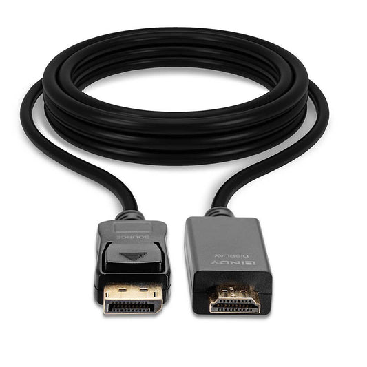 LINDY 5m DisplayPort to HDMI 10.2G kábel