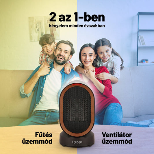 Lauben Desk Fan&Heater 2in1 600BB hősögárzó/ventilátor
