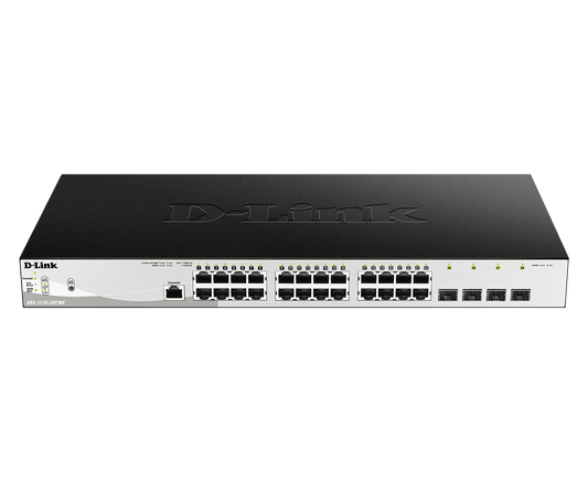 D-link 24-Port 10/100/1000BASE-T PoE + 4-Port 1 Gbps SFP Ports Metro Ethernet Sw