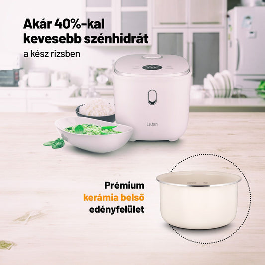 Lauben Low Sugar Rice Cooker 3000WT Multifunkciós rizsfőző 3L