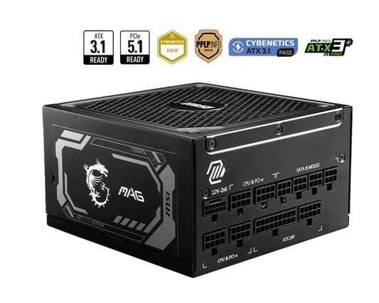 MSI MAG A1000GL PCIE5 80+ Gold 850W tápegység