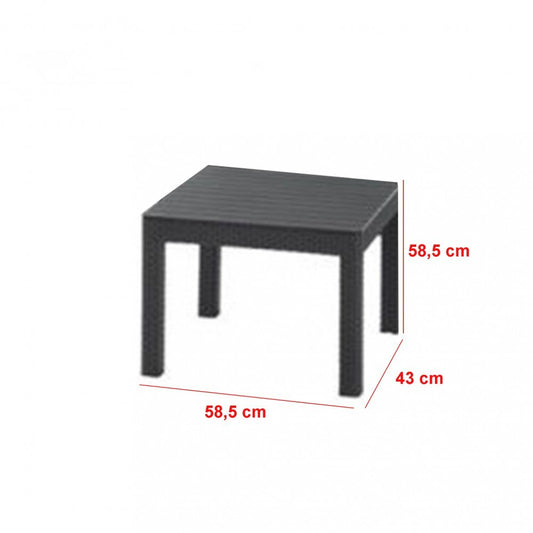 Emma műrattan kerti bútor szett 3 üléses kanapéval chicago asztallal