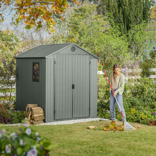 Darwin 6x6 műanyag kerti ház zöld