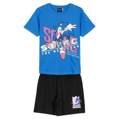 Sonic gyerek rövid pizsama 100% pamut - 128