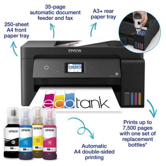 Epson L14150 színes A3+ tintasugaras 4in1 MFP, duplex, ADF, Ethernet, WIFI