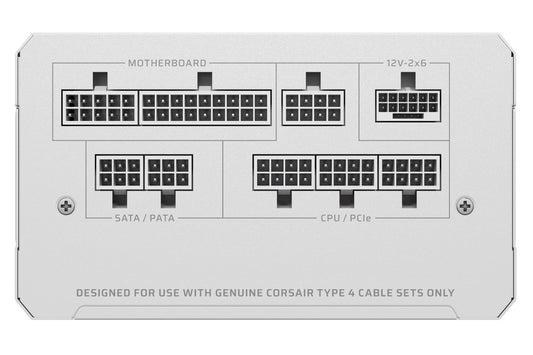 Corsair RM1000e White RMe 1000 Watt Cybenetics Gold moduláris tápegység, fehér