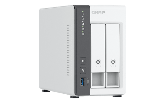 2-bay ARM 4C 2.0GHz ; 2 x SATA 6Gb/s 3.5"/2.5"; 4GB RAM on-board; 1 x GbE; 1 x 2