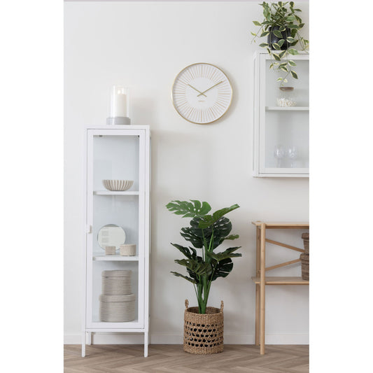 Asztali tükör, travertin, natúr ø18x18 cm