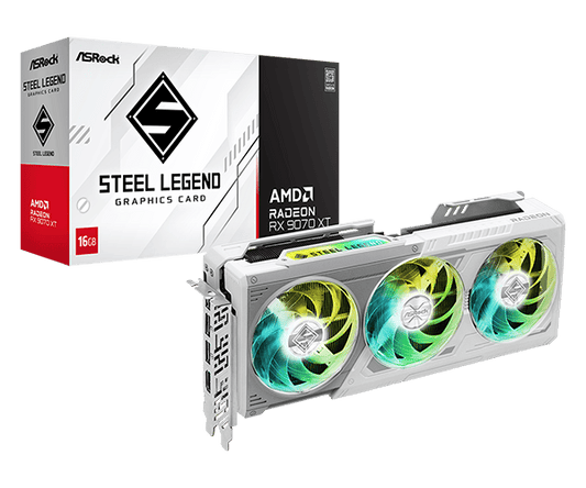 ASRock AMD Radeon RX 9070 XT Steel Legend 16GB videokártya