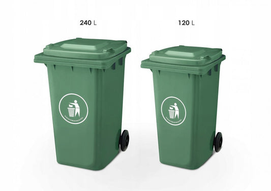 Hulladéktároló 240L zöld
