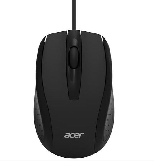 Acer vezetékes USB optikai egér, fekete (bulk csomag)