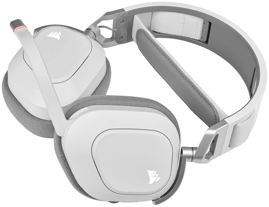 CORSAIR HS80 RGB WIRELESS Premium Gaming Headset, Fehér