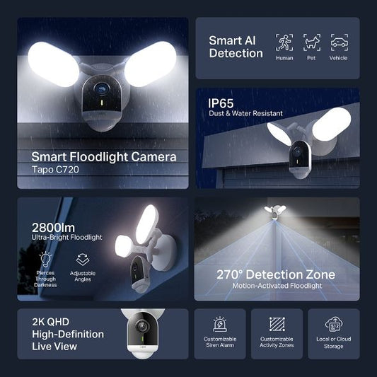 TP-LINK Tapo C720 Smart Floodlight Kamera