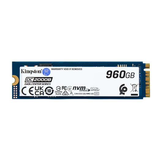 Kingston Data Center 960G DC2000B PCIe 4.0 M.2 2280 Enterprise SSD