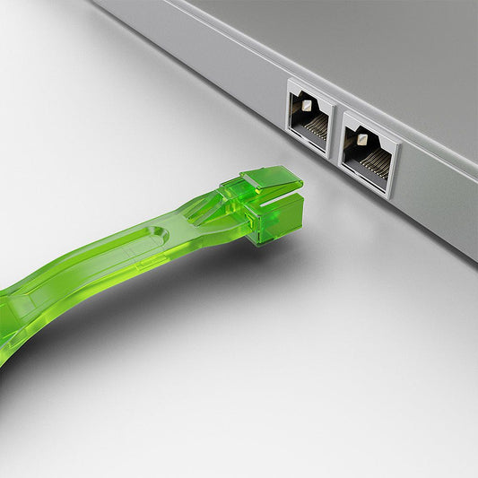 LINDY RJ45 Port Locks GREEN, 10x + 1 Key