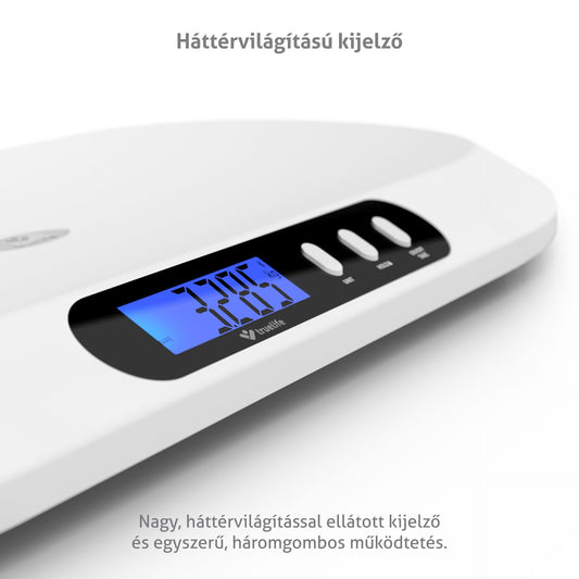 TrueLife B5 BT Digitális babamérleg Bluetooth alkalmazással