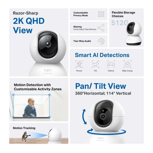 TP-LINK Tapo C220 Otthoni biztonsági Wi-Fi kamera
