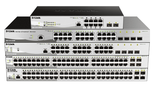 D-link 24-Port 10/100/1000BASE-T PoE + 4-Port 1 Gbps SFP Ports Metro Ethernet Sw