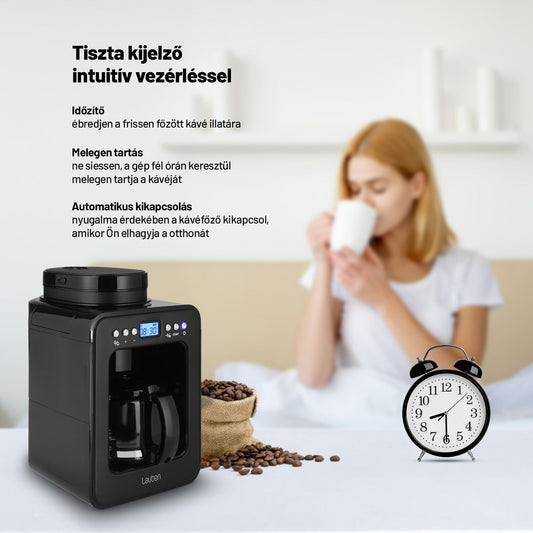 Lauben Grind&Drip Coffee Maker 600BB Darálós filteres kávéfőző