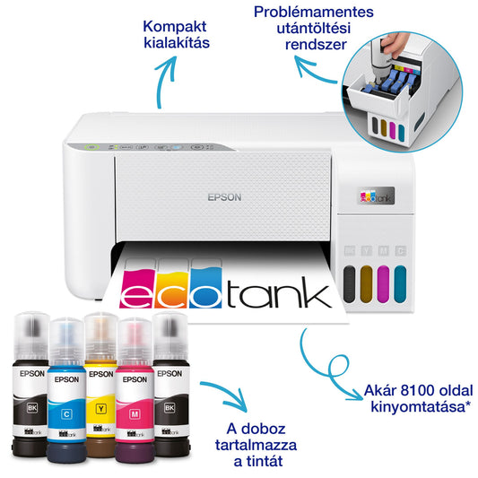 Epson EcoTank L3276 színes tintasugaras A4 MFP, WIFI