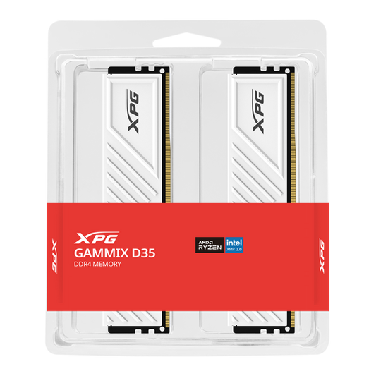 ADATA Memória DDR4 16GB 3200Mhz DIMM XPG XMP GAMMIX D35 (Kit of 2), White
