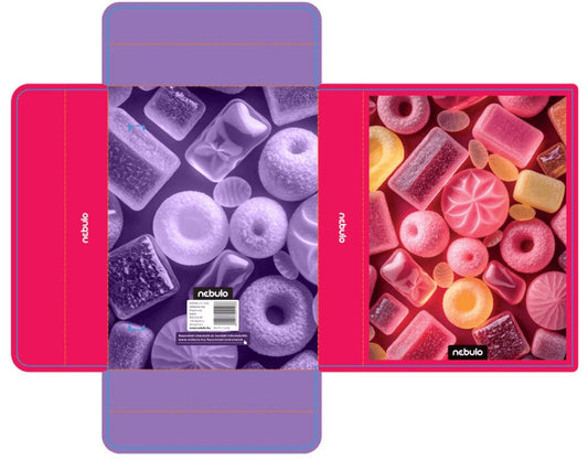 Candy füzetbox A/5, hullámkarton, gazdaságos kivitel, Nebulo