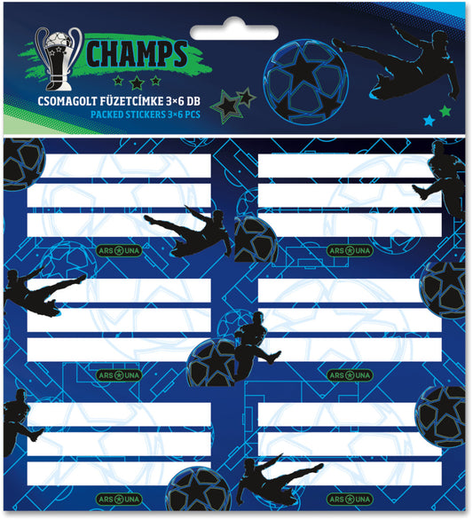 Focis füzetcímke 18 db, Champs