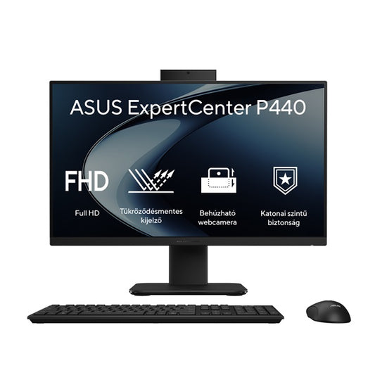 ASUS COM AIO ExpertCenter P440VAT-BPD0620 23,8" FHD Touch, i5-13420H, 16GB, 512GB M.2, INT, NOOS, Fekete