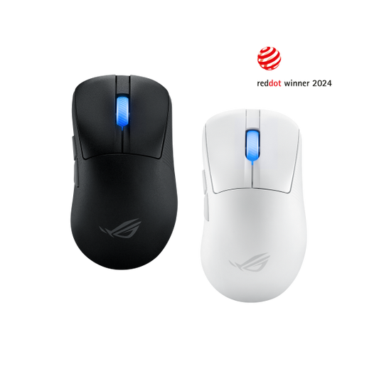 ASUS Vezetékes / Vezeték Nélküli egér ROG KERIS II ACE USB Optikai, Fehér 42000DPI