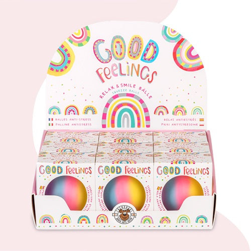 Anti-stressz labda Trendhaus GOOD FEELINGS Relax&Smile, 63mm