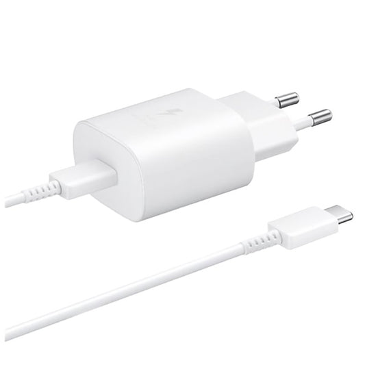 BLACKBIRD Hálózati töltő 25W T145 PD USB-C + USB-C Adatkábel 1m, Fehér (Gyári kivitel)