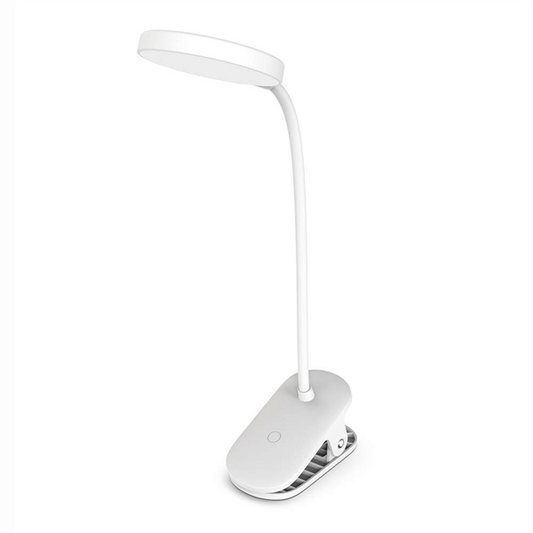 COLORWAY Asztali LED lámpa, Flexible & Clip 2 beépített akkumulátorral Fehér (CW-DL10FCB-W)