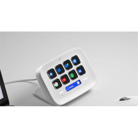 CORSAIR ELGATO STREAM DECK NEO, 8 Testreszabható LCD Billentyű, Testreszabható Infobar, LCD Érintőpanel, fehér
