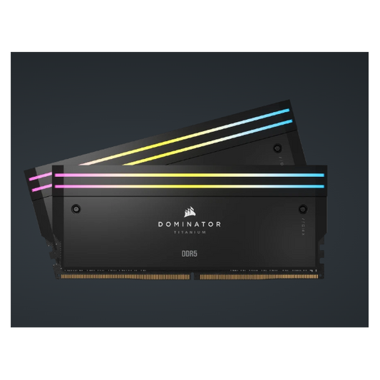 CORSAIR Memória DOMINATOR TITANIUM RGB DDR5 32GB 4800MHz CL32, INTEL (Kit of 2), fekete