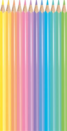 Színes ceruzakészlet, 12 db-os, Maped Color Peps Pastel, háromszög test, pasztell