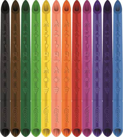 Színes ceruzakészlet 12 db-os, Maped Color Peps INFINITY, háromszög test