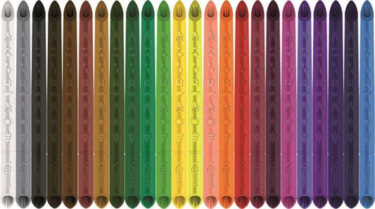 Színes ceruzakészlet 24 db-os, Maped Color Peps INFINITY, háromszög test