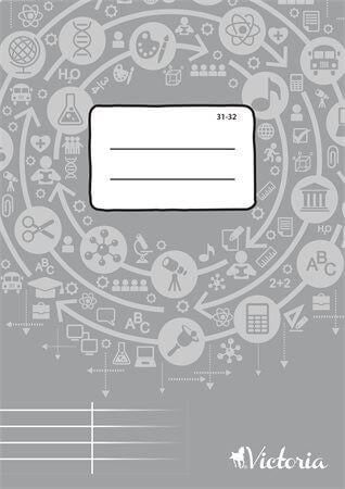 Victoria tűzött füzet A/5, 32 lap szótár
