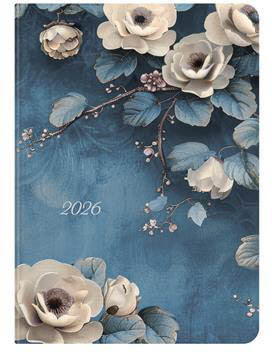 Toptimer határidőnapló, B/6, napi tervező, 2026, Joy, fehér rózsa