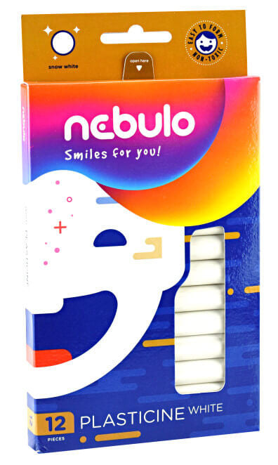 Gyurmakészlet, natúr, 12 db-os, Nebulo