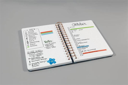 Sigel Bullet Journal napló, pontrácsos spirálfüzet, 16x21,5cm, 60 lap, keményfedeles, Jolie, Mystic Jungle