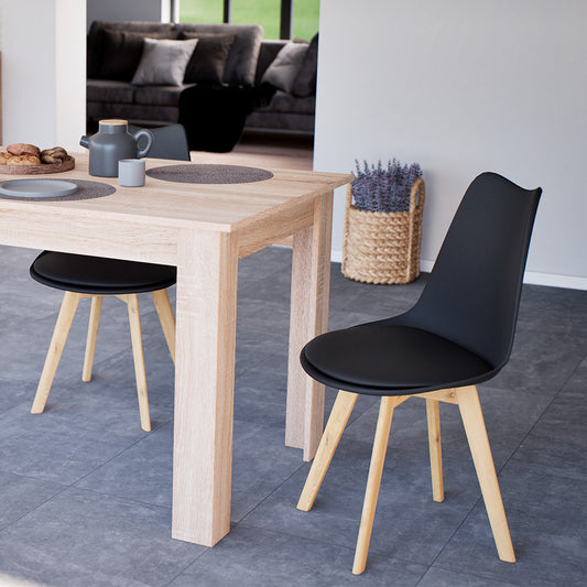 Silla étkezőszék 2 db fekete színben