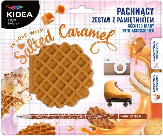 Illatos napló radírral és ceruzával, Salted Caramel, Kidea