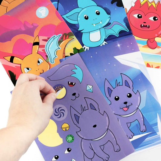 Matricás figurakészítő szett, mesés állatok, űrlények, Kidea